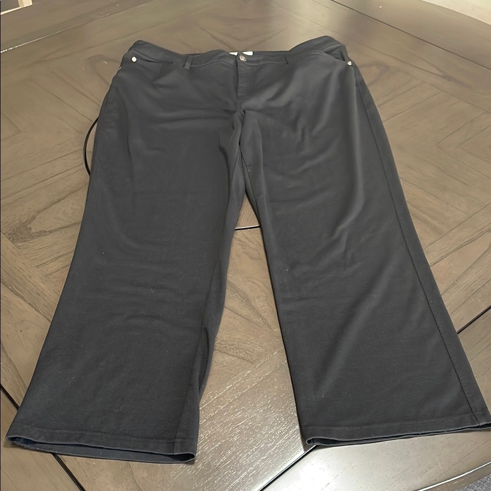 Croft & Barrow Black Knit Pants